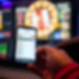 A modern betting application displayed on a smartphone