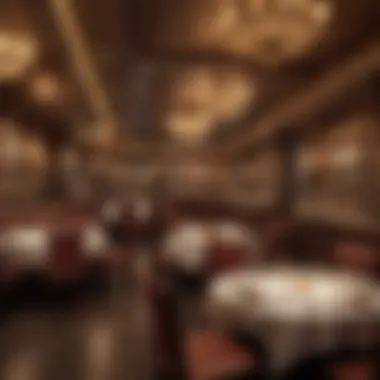 An exquisite dining setting at the Golden Nugget