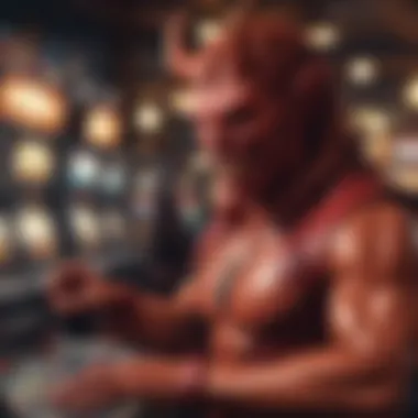 Engaging Gameplay of Hot Stuff Devil Slot Player engaged in gameplay with Hot Stuff Devil slot machine