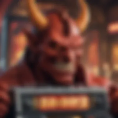 Symbolic representation of themes in Hot Stuff Devil slot machine