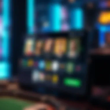 User interface showcasing game selection