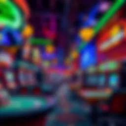 A vibrant casino floor showcasing the diversity of gaming options