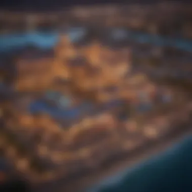 The Grandeur of Casino Resorts Aerial view of a vibrant casino resort in the South East region showcasing its grandeur