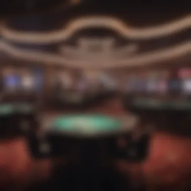Modern Aesthetics of Dublin's Live Casinos A stylish interior of a contemporary Dublin live casino