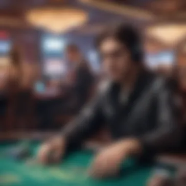 The Future of Gaming: Live Dealer Experience An elegant live dealer table showcasing modern gaming technology
