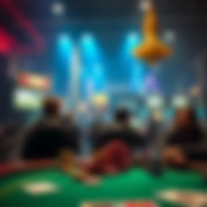 A serene environment illustrating responsible gaming practices