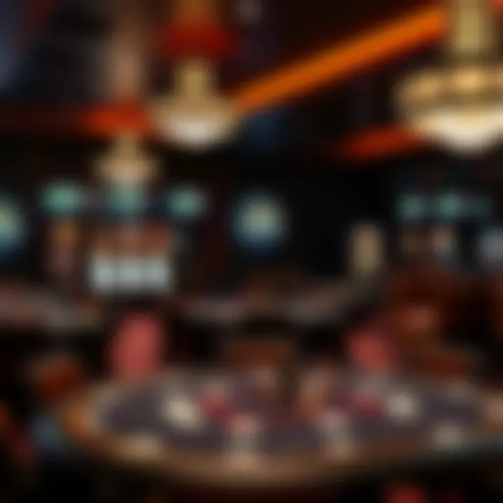 A strategic poker layout with various game options and seating arrangements.