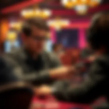 A thoughtful player analyzing strategies while engaged in the Golden Nugget game