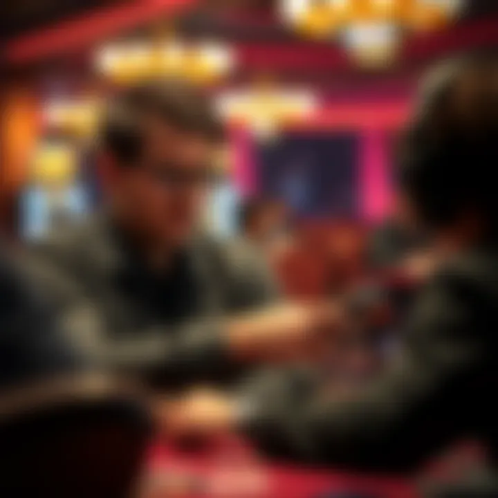 A thoughtful player analyzing strategies while engaged in the Golden Nugget game