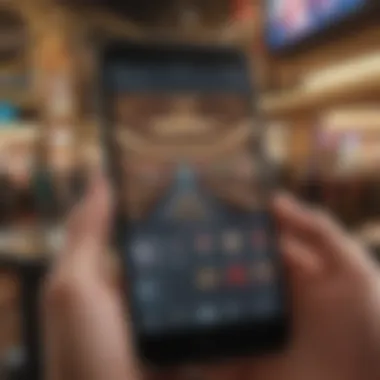 Rewards Program in the MGM Grand Casino App Screen displaying the rewards program integration within the app