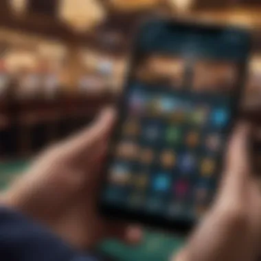 MGM Grand Casino App User Interface User interface of the MGM Grand Casino app showcasing game selection