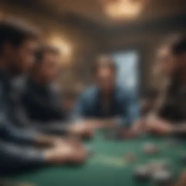Players Engaged in a High-Stakes Game Players engaged in a high-stakes game