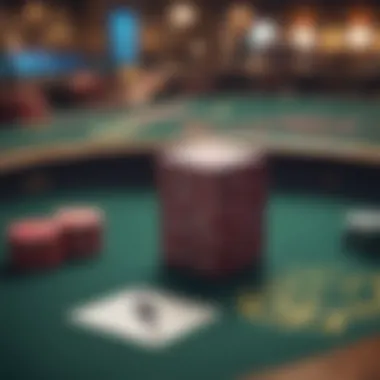Vibrant Poker Table Setup at MGM Vibrant poker table setup at MGM