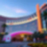 Exterior view of the new casino showcasing its modern architecture