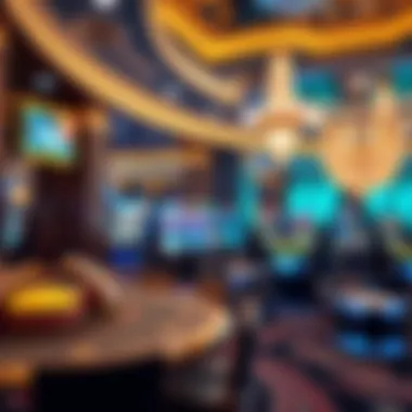 Luxurious Casino Interior Interior design highlighting luxurious gaming areas and decor