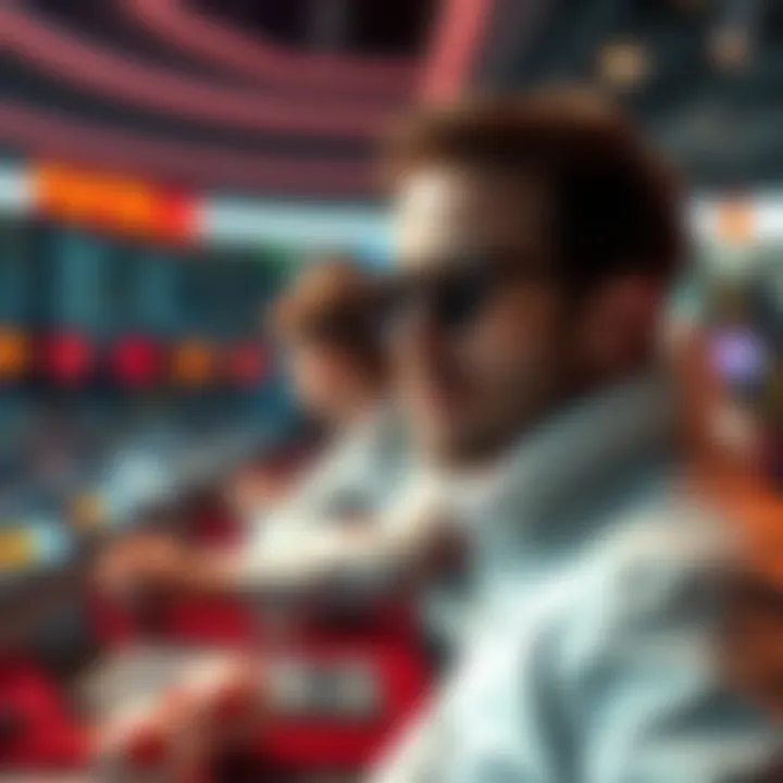 Futuristic depiction of emerging trends in the online lottery market