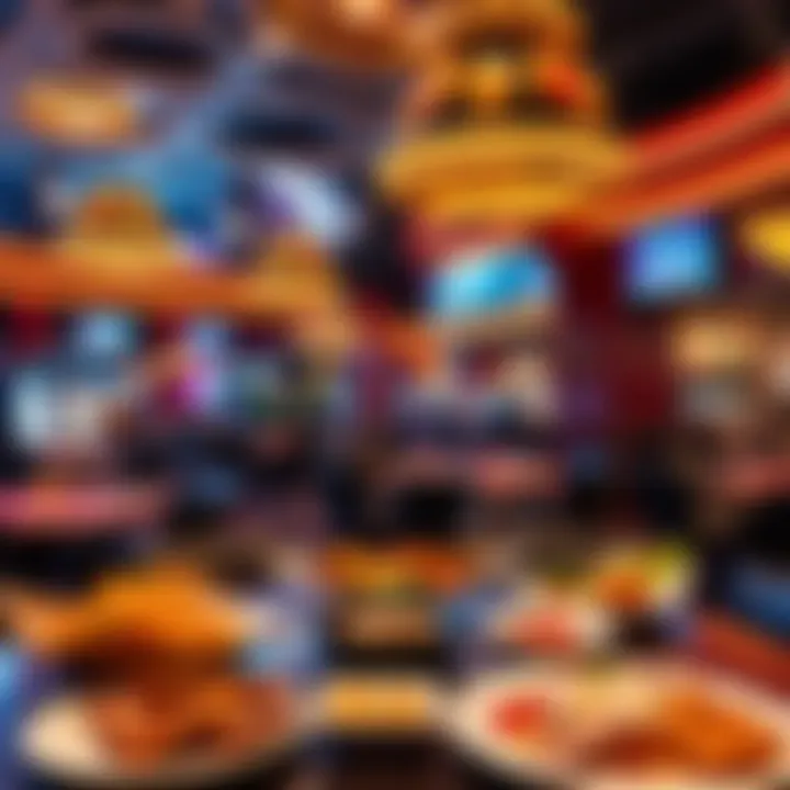 Diverse dining options at Orleans Casino featuring a variety of cuisines