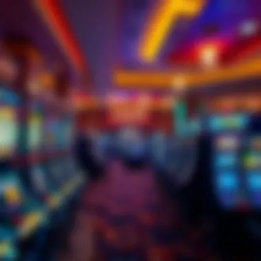 Lively gaming floor at Orleans Casino showcasing slot machines and table games