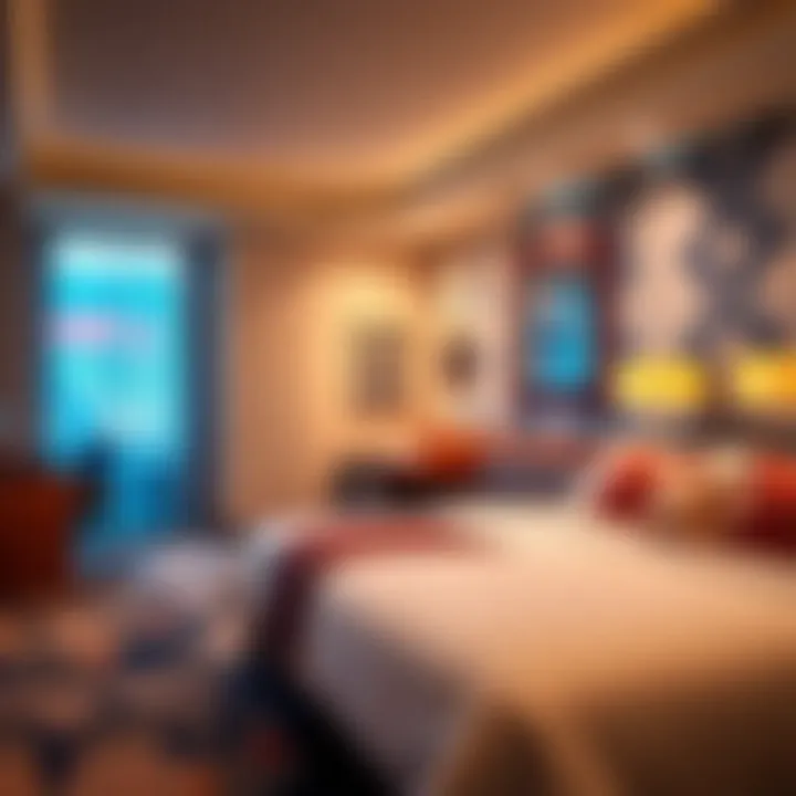 Luxurious guest room at Orleans Casino with modern amenities