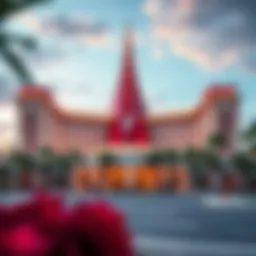 Exterior view of Scarlet Pearl Casino Resort showcasing modern architecture