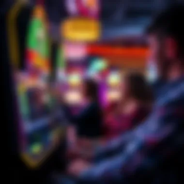 Players engaging with an interactive slot game