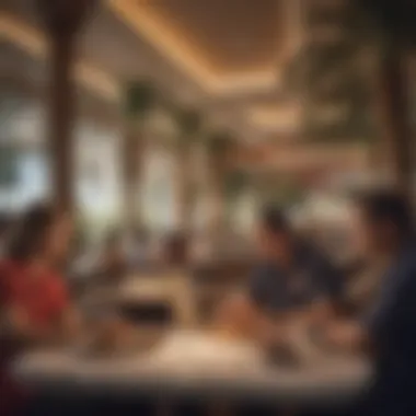 Culinary Diversity at Palms Las Vegas An elegant dining setting within Palms featuring diverse culinary offerings