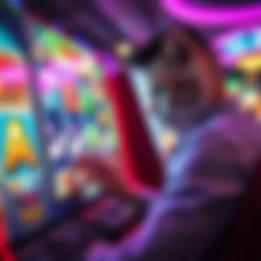 Player engaging with the Kitty Glitter online slot interface