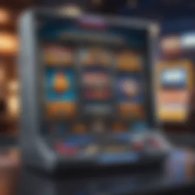Modern Online Slot Gaming Experience A modern online slot gaming interface on a mobile device