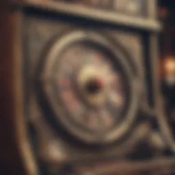 A vintage slot machine showcasing classic design elements