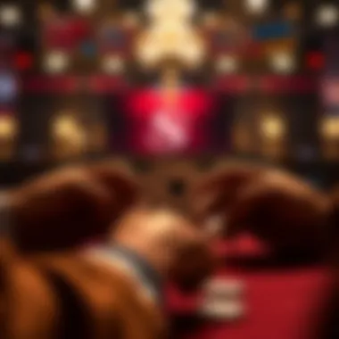 A digital representation of three-hand poker showcasing unique gameplay elements