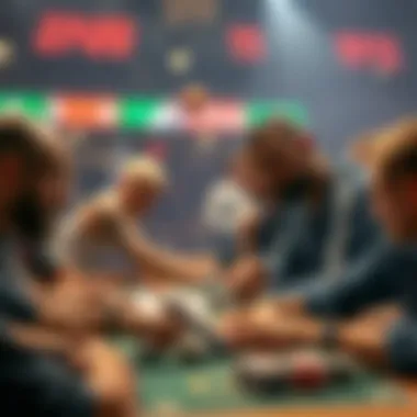 Visual representation of various gambling strategies