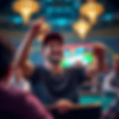 Celebrating a Win An image showing a player celebrating a recent win in a money-earning game.