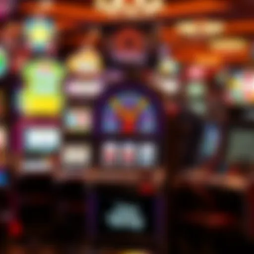 An intricate graphic showcasing various slot machine types and their unique features