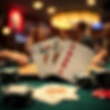 Poker strategies illustrated through cards