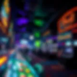 An overview of Florida's betting venues showcasing a vibrant atmosphere