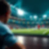 Visual representation of a football betting squares grid