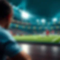 Visual representation of a football betting squares grid