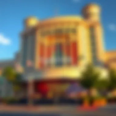 Architectural Marvel of Foxwoods Casino Exterior of Foxwoods Casino highlighting its architectural design and entrance