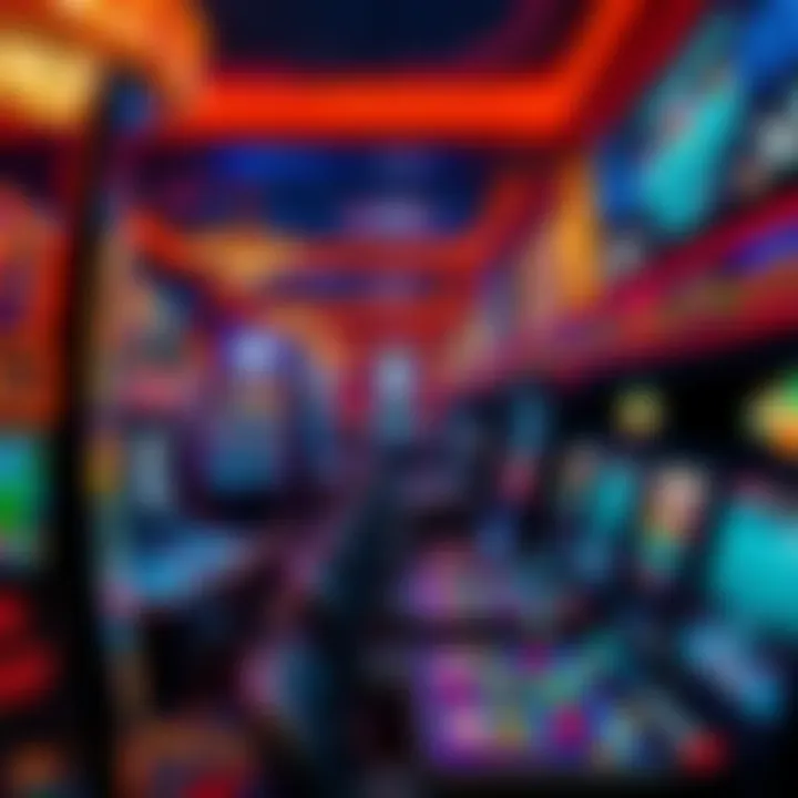 Vibrant Gaming Atmosphere at Foxwoods Casino Interior view of Foxwoods Casino showcasing gaming tables and vibrant atmosphere