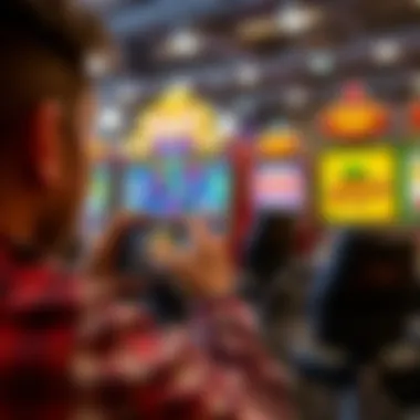 Player enjoying an offline slot game on a mobile device