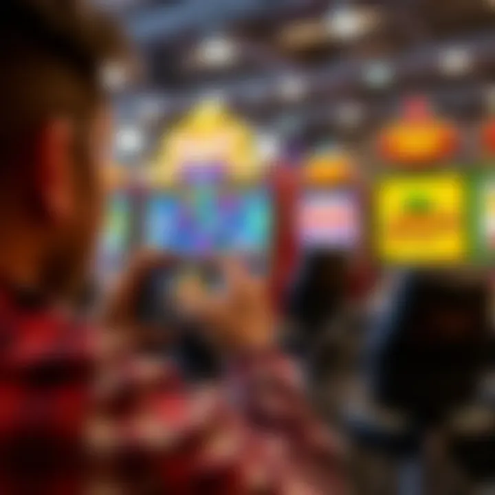 Player enjoying an offline slot game on a mobile device