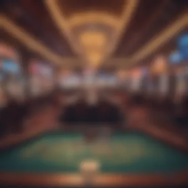 Vibrant Casino Experience Vibrant casino floor showcasing various gambling games