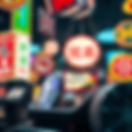 A visually striking representation of varied gambling signs in different cultures