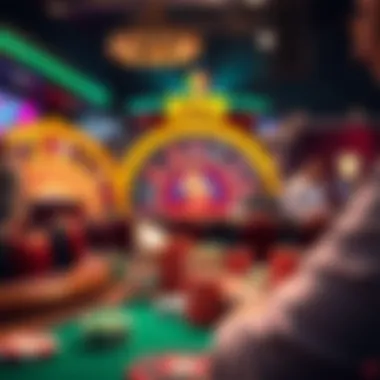 Visual representation of user engagement in online casinos