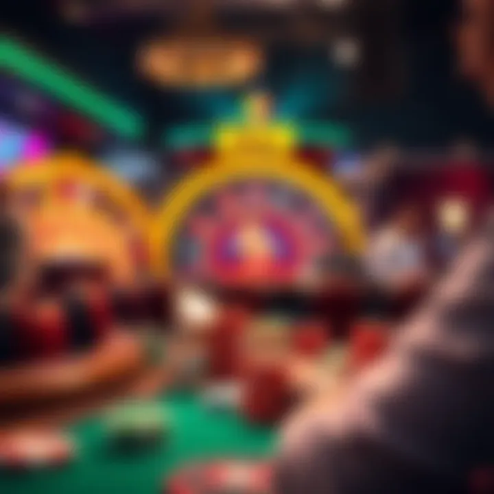 Visual representation of user engagement in online casinos