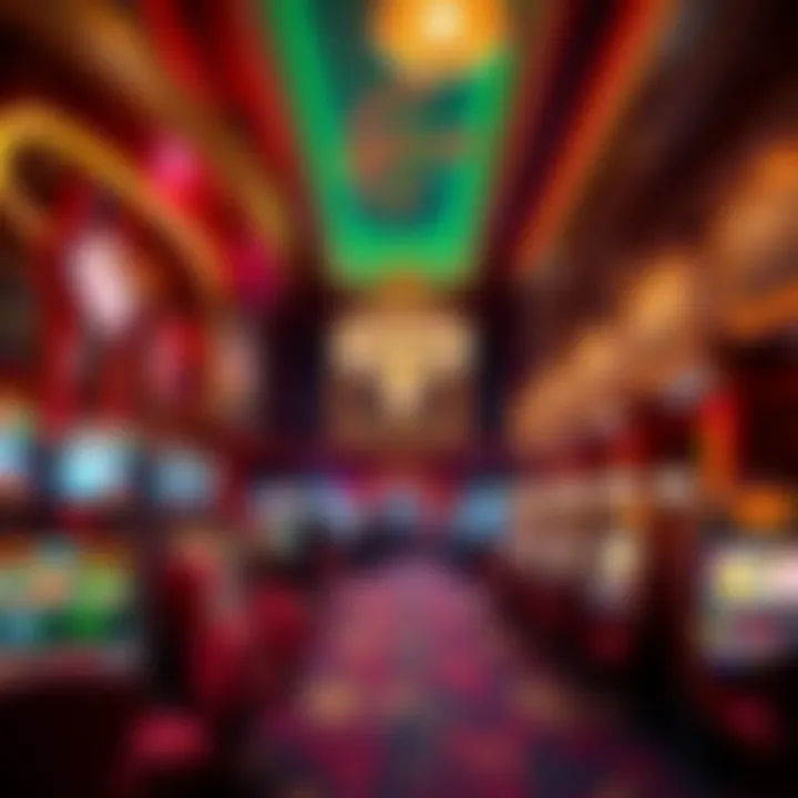 Interior view of Harrah's casino gaming area