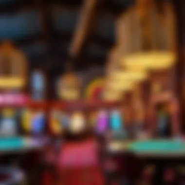 Interior view of a historic casino, featuring ornate decor and vintage gaming tables.