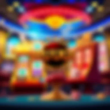 A stunning screenshot of Huuuge Casino's vibrant gaming interface