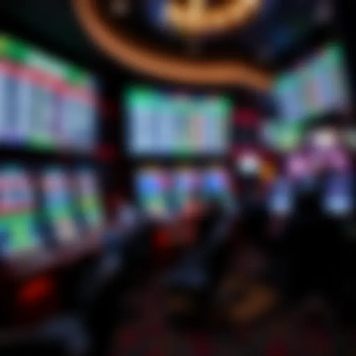 Diverse Betting Options at Indiana Grand Sportsbook A wide array of betting options presented on screens