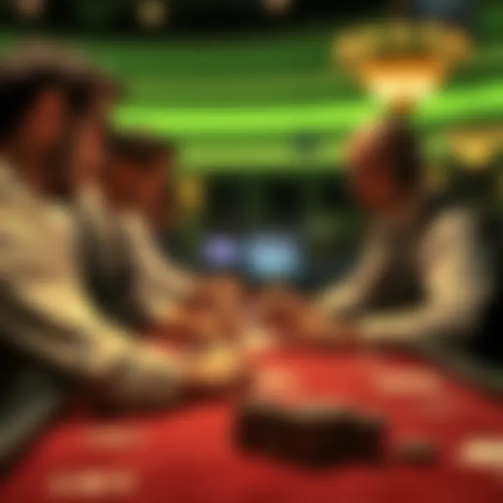 Influence of dealer behavior on betting decisions